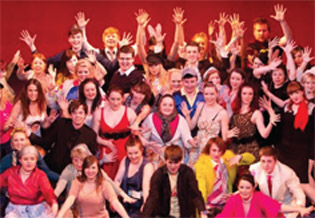 Student show cast